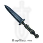 Stroup Knives - DAG-CAMO-G10 - Dagger - Fixed Blade Knife - 1095 HC Acid Wash Double Edge - G10 - Dagger