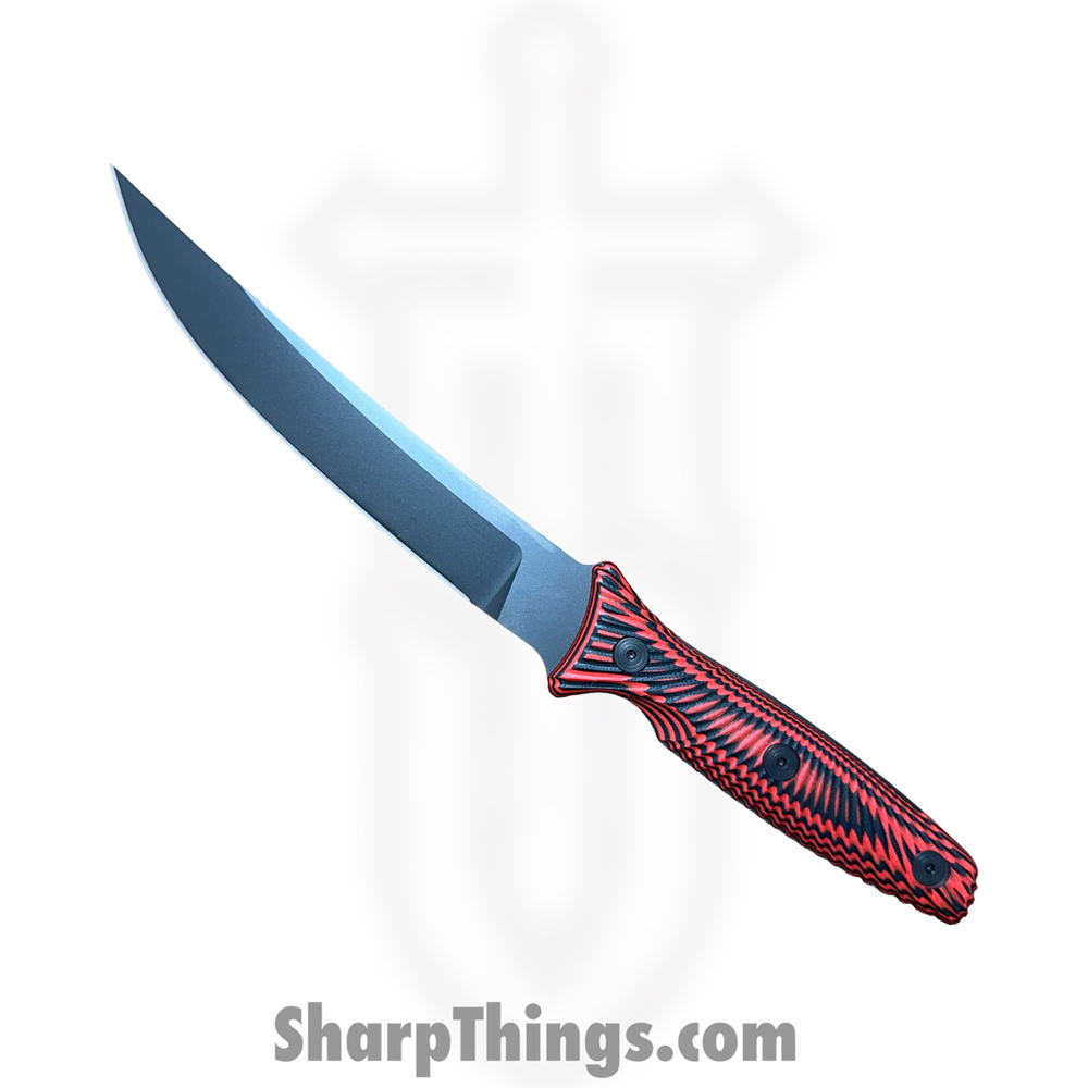 eab4cc94-207f-4997-9995-5da829d71bc3_SBBL4BKRD_1.jpg Spartan Blades - SBBL4BKRD - RONIN TORII - Fixed Blade Knife - D2 Coated Trailing Point - G10 - Black Red - Image 1