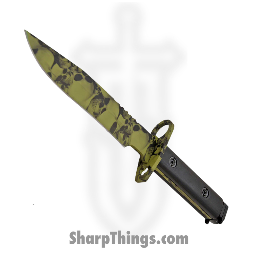 eae233b9-619c-46cb-b382-e7b0e9c71fcf_YF-02-GR_1.jpg Shadow Ops - YF-02-GR - Undead Bayonet Skull - Recurve - Green - Image 1