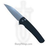 ProTech - 5305 - Malibu - Folding Knife - Magnacut Stonewash Wharncliffe - Aluminum - Black