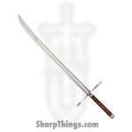 Cold Steel - CSSWKGM - Kreigsmessers Sword - Fixed Blade Knife - HC SS Satin - Rosewood - Brown
