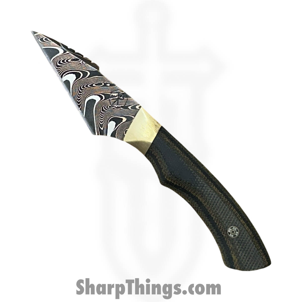 eb73e604-5236-4202-92e6-9816bf30a8d2_RRC-Nyx-02_1.jpg Royalty Rings Co. - RRC-Nyx-02 - Nyx - Fixed Blade Knife - Chevron CopperMai 80CRV2 Damascus Wharncliffe - Micarta - OD Green - Image 1