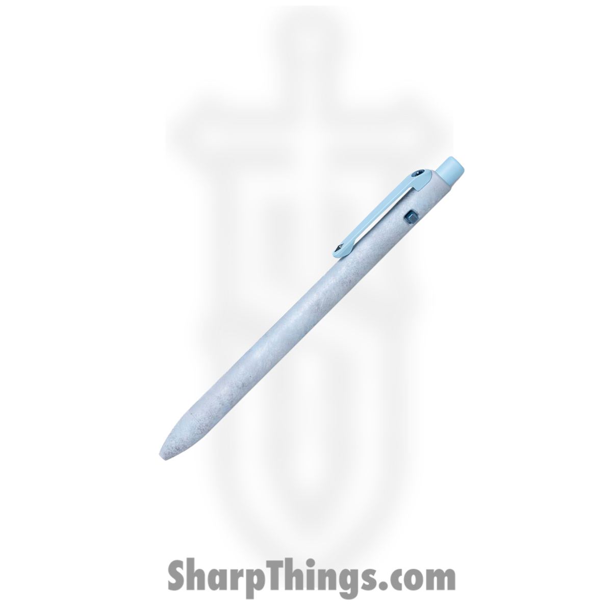 eba10400-411f-4f75-b015-8258a49e353e_10sc2sea-ice_1.jpg Tactile Turn - 10-SC2-SEA-ICE - Side Click Pen - Short - Titanium - Seasonal Release Icefall - Image 1