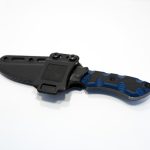 T.Kell Knives - StrikerMDNTGG - Striker - Fixed Blade Knife - 1095 Nickle Boron Coated Clip Point - G10 - Midnight Premium Grenade Grip