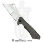Something Obscene Co. - Nem4-Sa-Gent - Nemley V4 - CPM 20CV Satin Cleaver - Titanium - Grey