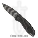 Kershaw - KS1670TTS - Blur - Assisted Open Knife - 14C28N Coated Tanto - 6061-T6 Aluminum with Trac-Tec Inserts - Black
