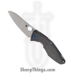 Spyderco - SC235CFTIP - Drunken - Folding Knife - CPM-S90V Satin Sheepsfoot - Carbon Fiber with Titanium Lock - Black