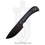 Half Face Blades - HFBDISCBG10BK - Disaster Cub - Fixed Blade Knife - S45VN Armor Black Cerakote Spear Point - G10 - Black