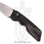 Attention 2 Detail Mercantile - A2DBLmZirFrg - Bar Lock Medium - Folding Knife - S30V Satin Drop Point - Frag Pattern Zirconium - Black