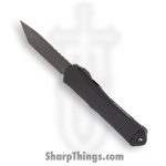 Heretic Knives - H023-6A-T - Manticore S - OTF Auto - Elmax Coated Tanto - Camo Carbon Fiber - Purple/Black