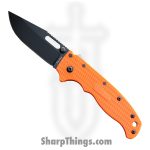 Demko Knives - DEMAD205F13B - AD 20.5 - Folding Knife - AUS-10A Coated Clip Point - Grivory - Orange