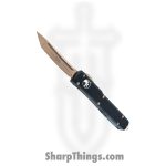 Microtech - 123-13 - Ultratech - OTF Auto - Elmax, M390, 204P Bronze Tanto - 6061-T6 Aluminum - Black