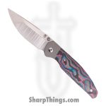 Jack Wolf Knives - TANGO-01-CC-MIAMI - Tango - Folding Knife - S90V Satin Drop Point - Titanium Camo Carbon - Miami