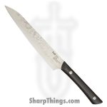 Kai - HT7084 - Pro Utility 6" - Fixed Blade Knife - AUS-6 Hammered Drop Point - POM - Black