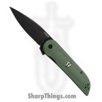 Finch Knife Co. - FKDF403 - Devil's Finger - Folding Knife - 154CM Coated Drop Point - Linen Micarta - Sequoia Green