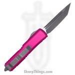 Microtech - 233-10APPK - UTX-85 - OTF Auto - CTS-204P Apocalyptic Tanto - 6061-T6 Aluminum - Pink