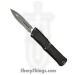 Microtech - 1142-11AP - Combat Troodon Gen III - OTF Auto - Apocalyptic D/E P/S - Deep Engraved Aircraft Aluminum - Black