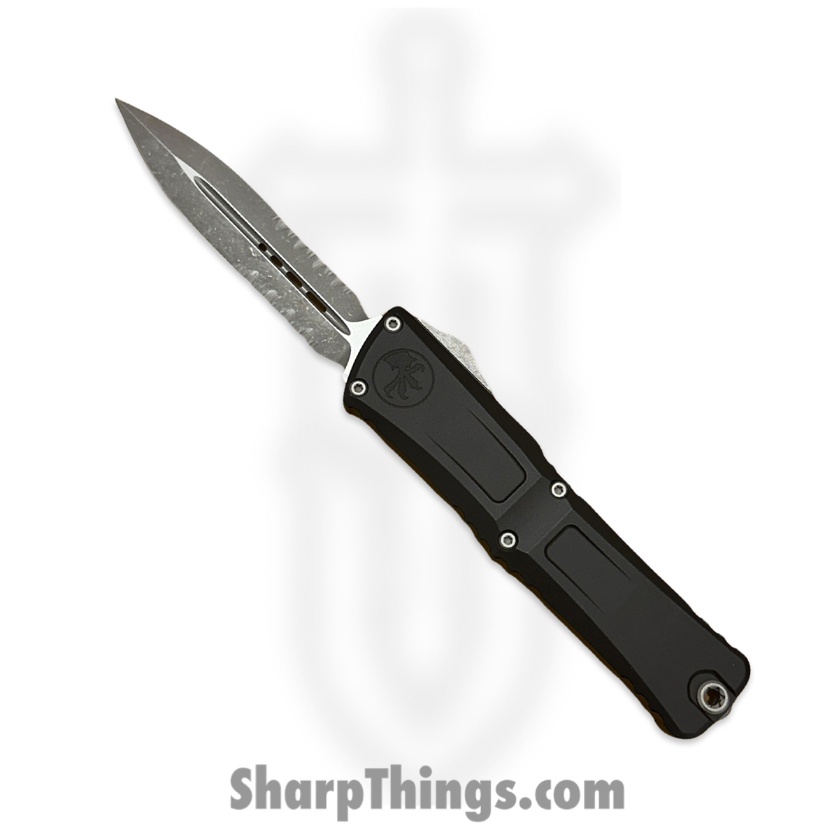 ef01890a-8ed4-4705-8d52-ce7ebd49f536_1142-11AP_1.jpg Microtech - 1142-11AP - Combat Troodon Gen III - OTF Auto - Apocalyptic D/E P/S - Deep Engraved Aircraft Aluminum - Black - Image 1