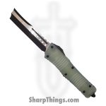 Microtech - 219R-1GTJGS - Combat Troodon - OTF Auto - M390 Two Tone Hellhound Razor - Aluminum/G10 - Black/Jade