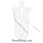 Full Heart Forge - FHF-DS-BN-SM - Lobotomy Straw Bent Small - Fixed Blade Knife - Stainless