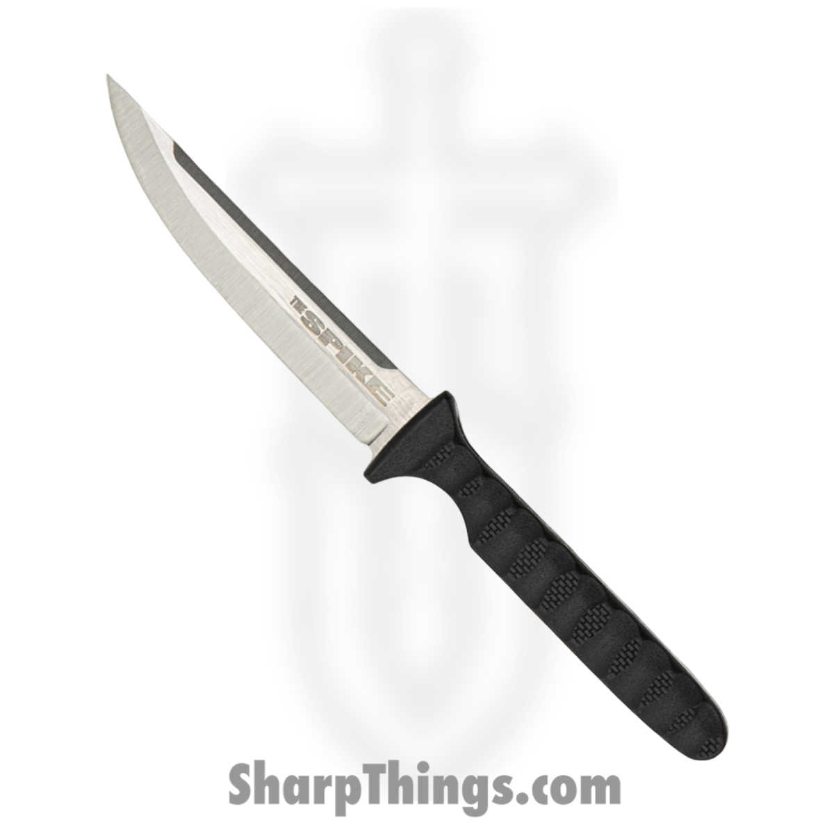 efc33b2d-24e0-44c0-ad70-5f599c0ab3c1_CS53NHS_1.jpg Cold Steel - CS53NHS - Tokyo Spike - Fixed Blade Knife - 4116 SS Stonewash Clip Point - Griv-Ex - Black - Image 1