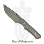 Vero Engineering - V-MY-BT-FBK-1447-S - Myelin - Fixed Blade Knife - Stonewash Drop Point M390 - Titanium - Raw