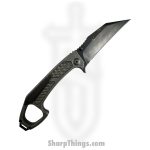 Half Face Blades - HFBSHPOS - SHPOS - Folding Knife - S45VN Coated Reverse Tanto - Titanium - Black