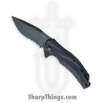 Kershaw - 1645BLKST - Lateral - Folding Knife - 8Cr13MoV Coated Drop Point - Glass Filled Nylon - Black