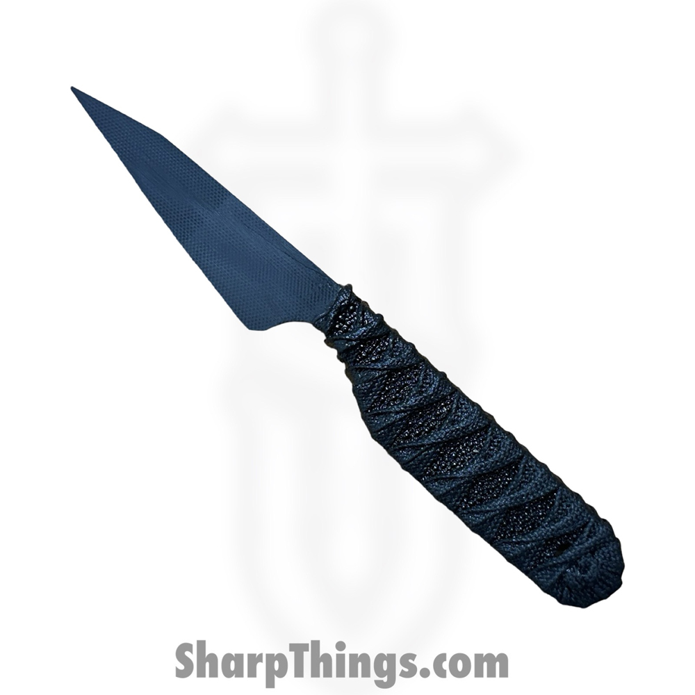 f1bc3c71-c1a2-4e78-b00e-260dad25b758_RCKV2Blk_1.jpg Revenant Corps - RCKV2Blk - RCK V2 - Fixed Blade Knife - G-10 Coated Wharncliffe - Tsukomaki Wrap - Black - Image 1