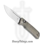 Kizer Cutlery - KIV4481C2 - Escort - Folding Knife - 154CM Stonewash Drop Point - Micarta - Green