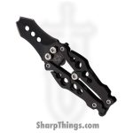 Mantis - MANBK2A - Bottleneck - Balisong - 440 SS Coated Dual Tip - 440 SS - Black