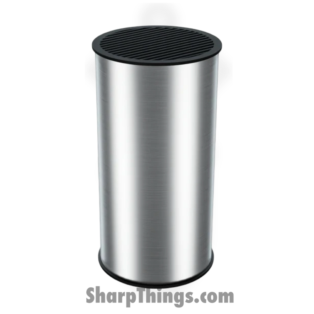 f390bb2e-4b66-4656-84e4-7b056acb326e_KD0383_1.jpg Kitchen Dao - KD0383 - Round Universal Knife Block - Stainless Barrel - Image 1
