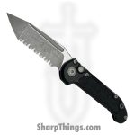Microtech - 1136-12AP - L.U.D.T. Gen III - Automatic Knife - M390MK Apocalyptic Tanto - 6061-T6 Aluminum - Black