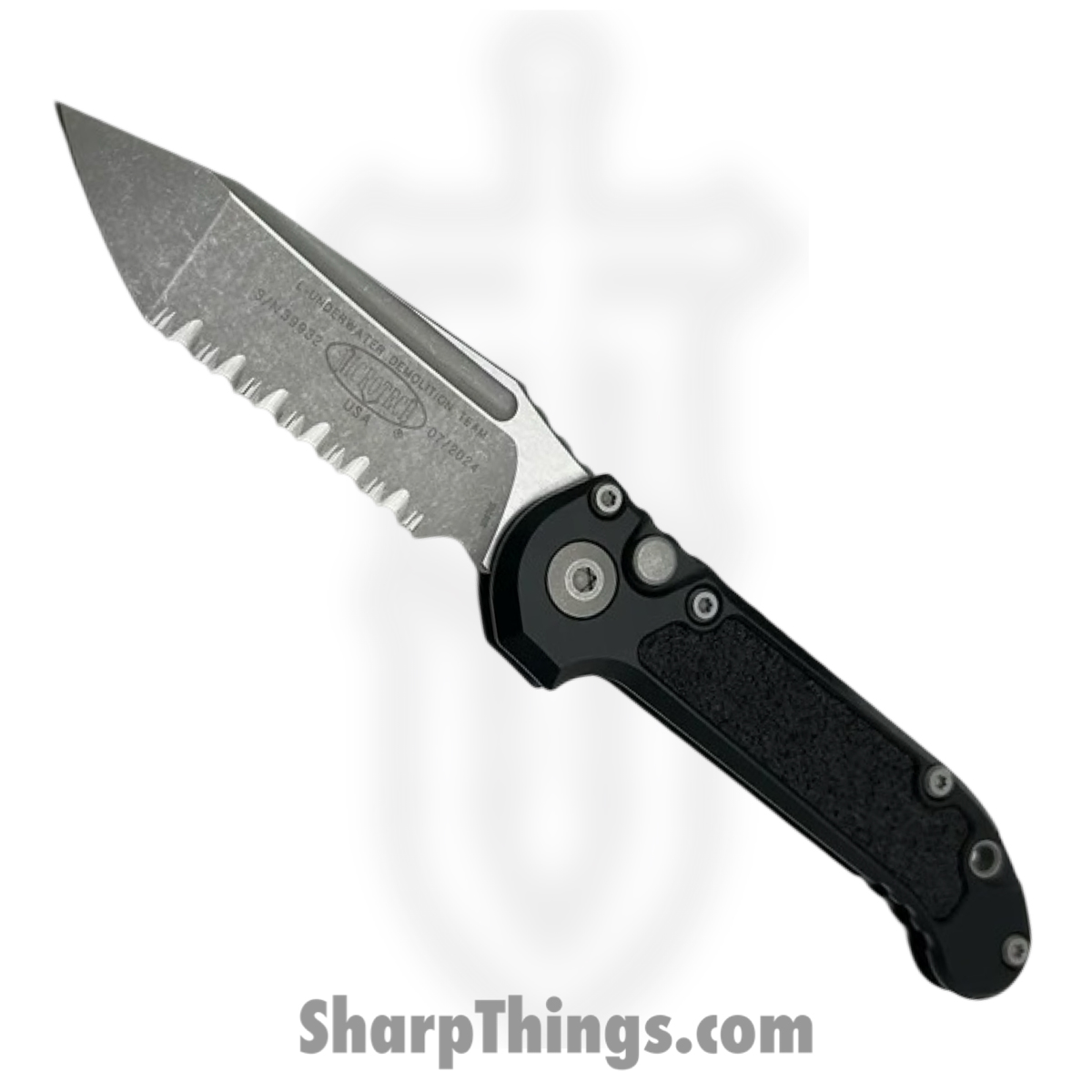 f394c63c-c3d8-41da-9b73-6cde1933b3f9_1136-12AP_1.jpg Microtech - 1136-12AP - L.U.D.T. Gen III - Automatic Knife - M390MK Apocalyptic Tanto - 6061-T6 Aluminum - Black - Image 1