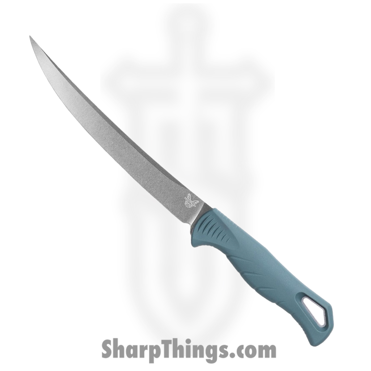 f3b4026c-d6d4-4722-88b3-03b7cf3de662_18010_1.jpg Benchmade - 18010 - Fishcrafter 7" - Fixed Blade Knife - CPM MagnaCut Stonewash Trailing Point - Santoprene - Depth Blue - Image 1