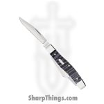 Case Cutlery - CA80541 - Medium Stockman - Folding Knife - Tru-Sharp Surgical Stainless Steel Mirror Polished Multi - Curly Maple Wood - Purple