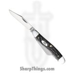 Case Cutlery - CA18222 - Medium Stockman - Folding Knife - Tru-Sharp Surgical Stainless Steel Mirror Polished Multi - Rough Black - Black