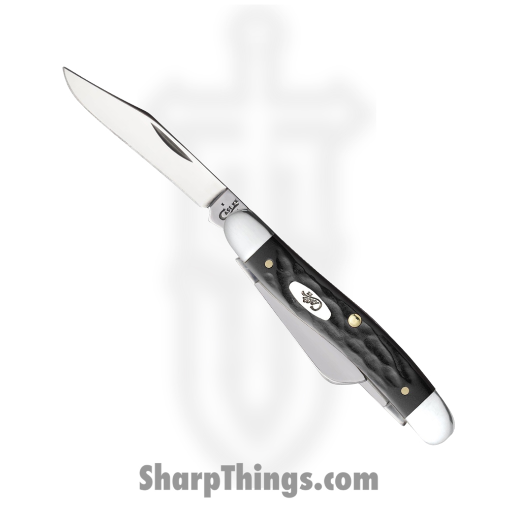 f417e0f9-75a2-43a8-afd8-22c85df3a6dd_CA18222_1.jpg Case Cutlery - CA18222 - Medium Stockman - Folding Knife - Tru-Sharp Surgical Stainless Steel Mirror Polished Multi - Rough Black - Black - Image 1