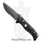 Benchmade - 275SGY-1 - Adamas - Folding Knife - CPM CruWear Coated Drop Point P/S - G10 - Black