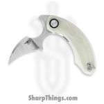 Bestech Knives - BTKG52B1 - Strelit - Folding Knife - 14C28N Satin Stonewash Hawkbill - G 10 - Jade