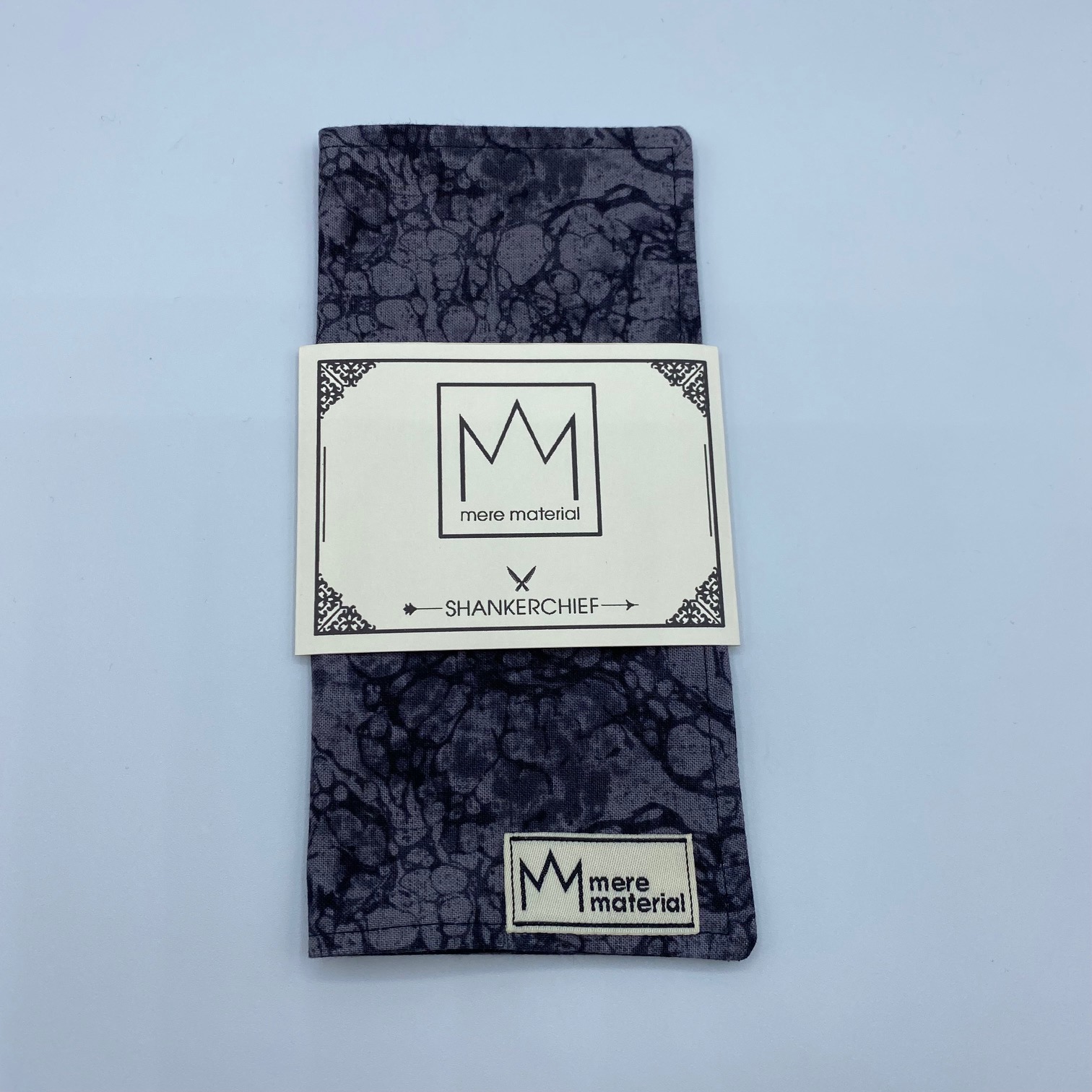 f46f878e-13a1-4f03-93c8-ca1c9210a267_MM0012_1.jpg Mere Material Shankerchief - MM0012 - Handmade Handkerchief - Dark Dye - Image 1