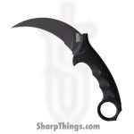 Cold Steel - CS49KSTBKBK - Steel Tiger - Fixed Blade Knife - AUS-8A Coated Karambit - Griv-Ex Kray-Ex - Black