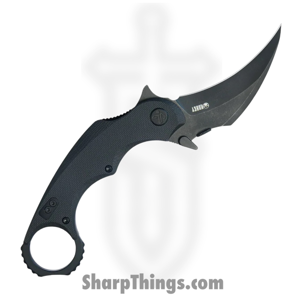f5250b43-78a4-40a1-a30b-97b4344290b4_KUB298B_1.jpg Kubey - KUB298B - Rogue Pikal - Folding Knife - 14C28N Coated Karambit - G10 - Black - Image 1
