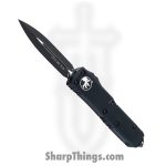Microtech - 232-1T - UTX-85 Tactical - OTF Auto - Black Dagger - 6061-T6 Aluminum - Black