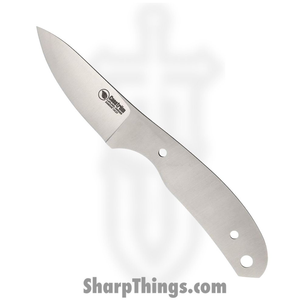 f5a71b68-22e5-44ed-ba31-640a6499c5bf_CI13220_1.jpg Casstrom - CI13220 - Safari Blade Blank - Fixed Blade Knife - 12C27 Satin Drop Point - Silver - Image 1