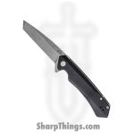 Case Cutlery - CA64665 - Kinzua Framelock - Folding Knife - CPM-S35VN Stonewash Tanto - Aluminum - Black