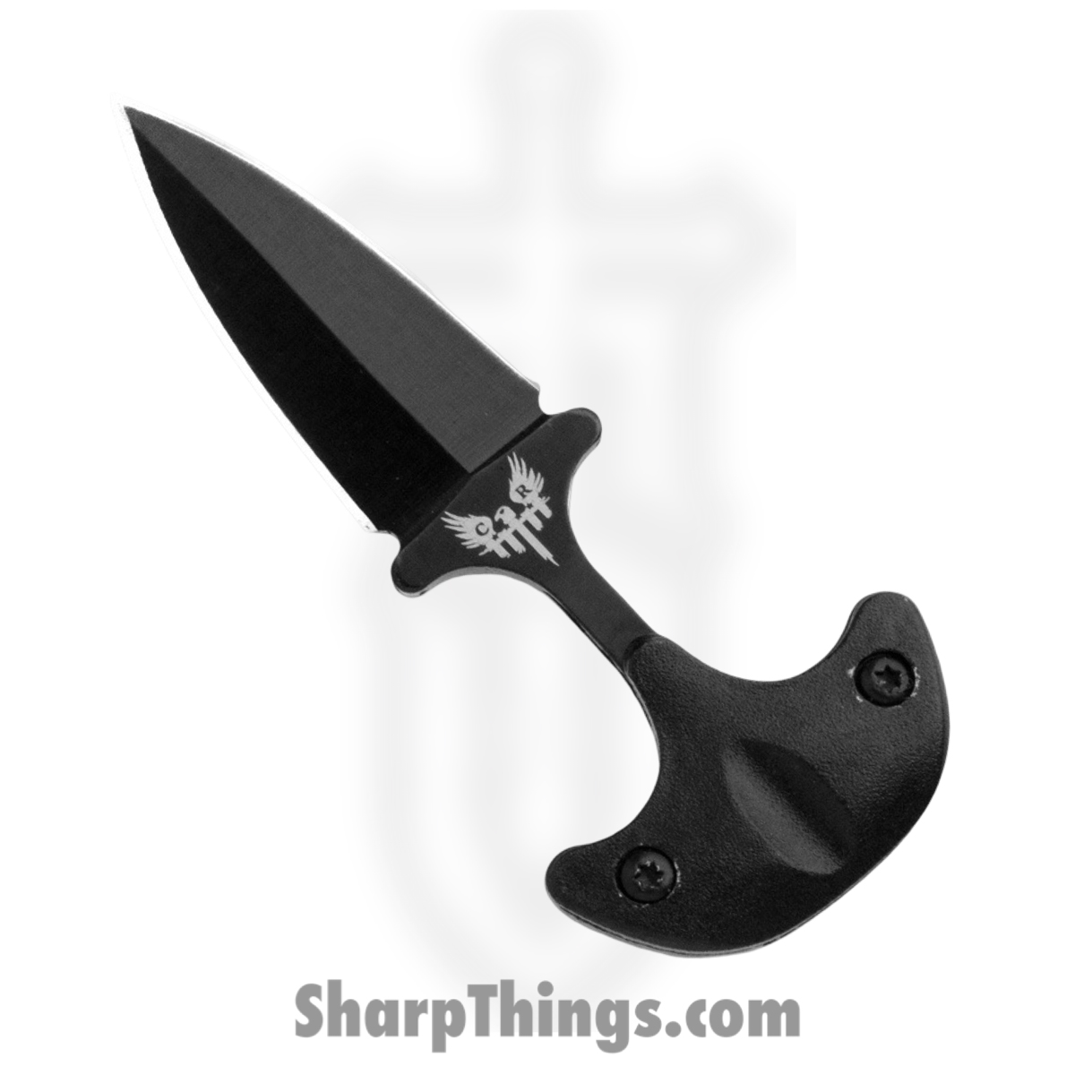 f6cb4d34-6d9a-46ab-9eba-7bc27c81dd48_CBR112_1.jpg Cold Steel - CBR112 - Combat Ready Neck Knife - Fixed Blade Knife - Stainless Coated Dagger - FRN - Black - Image 1