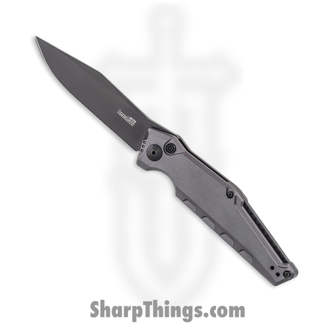 f6fa5bb3-c22b-4e92-b0fb-ef37c2b2c80b_7900GRYBLK_1.jpg Kershaw - 7900GRYBLK - Launch 7 - Automatic Knife - CPM 154 Cerakote Drop Point - 6061-T6 aluminum - Gray - Image 1