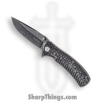 Kershaw - 1301BW - Starter - Folding Knife - 4Cr14 Black-oxide BlackWash™ coated Drop Point - Stainless Steel - BlackWash™