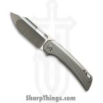 EMPEDC - EMP-REL-SA-BST - Relative Framelock - Folding Knife - CPM MagnaCut Satin Bowie - Titanium - Natural